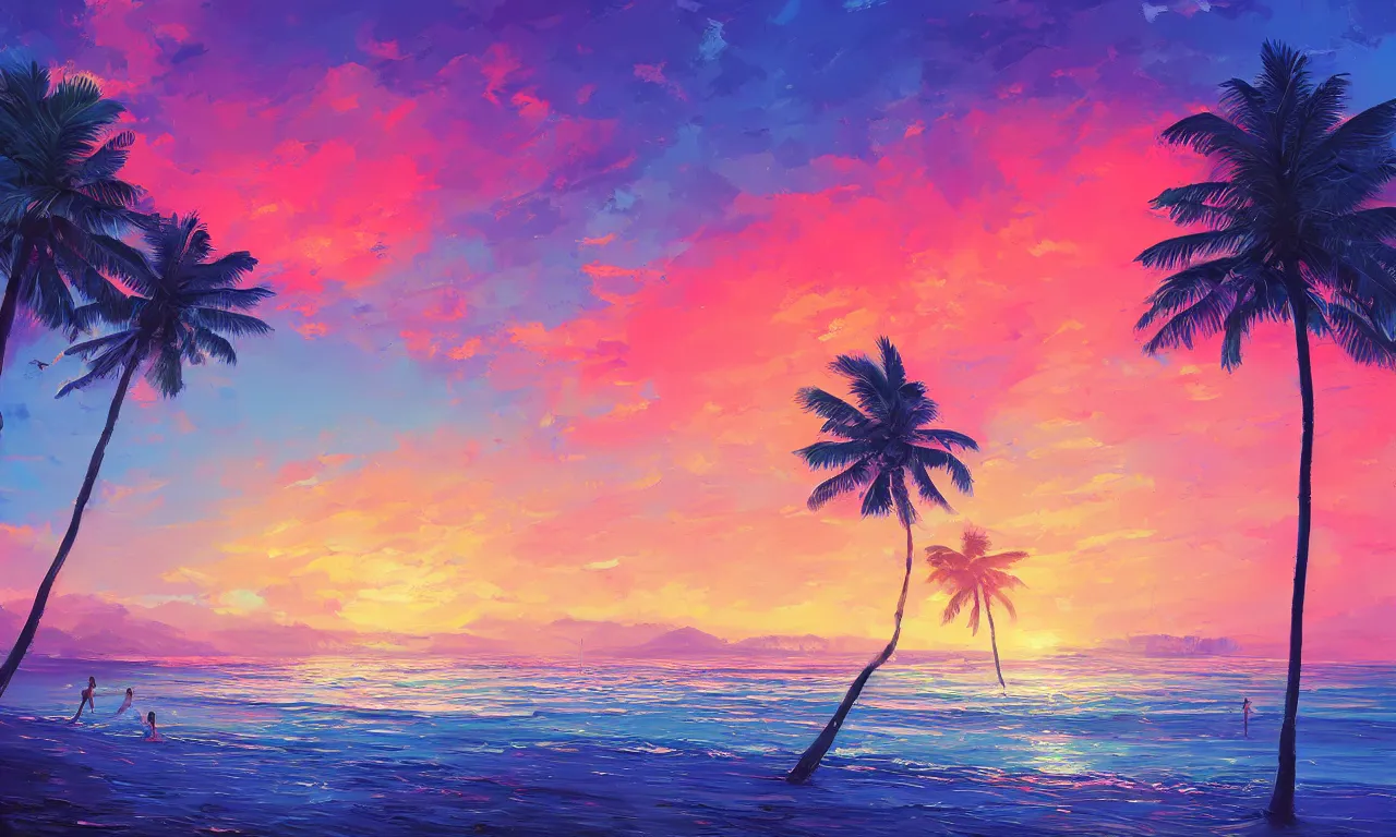 Image similar to paradise beach by alena aenami artworks in 4 k