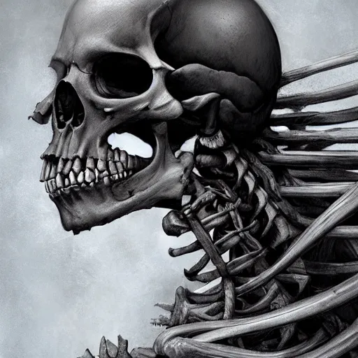 Image similar to black Death skeleton, by Stanley Artgerm Lau, WLOP, Rossdraws, James Jean, Andrei Riabovitchev, Marc Simonetti, Yoshitaka Amano, ArtStation, CGSociety.