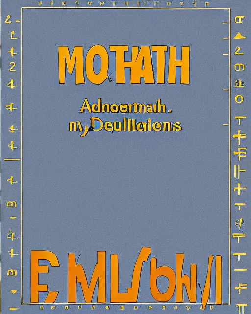 Prompt: Math textbook cover. Differential equations. Third edition