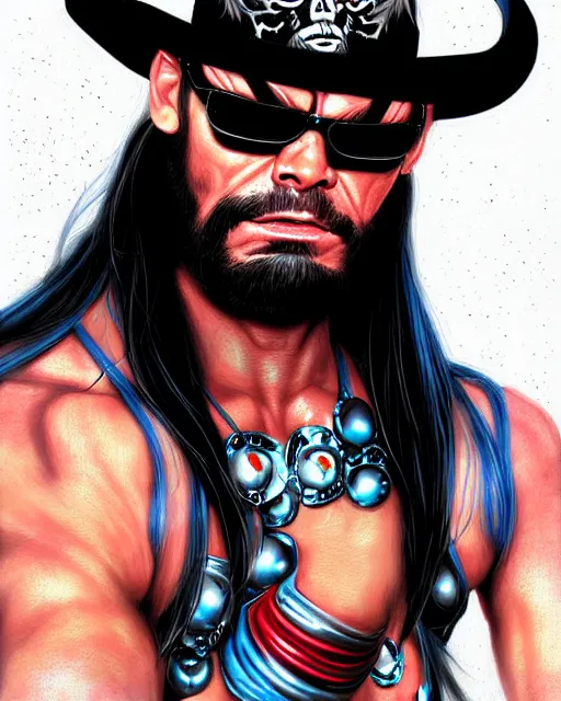 Image similar to digital art, fantasy portrait of randy macho man savage, crying big tears, by james jean, by ross tran, ultra detailed, character design, concept art, trending on artstation,