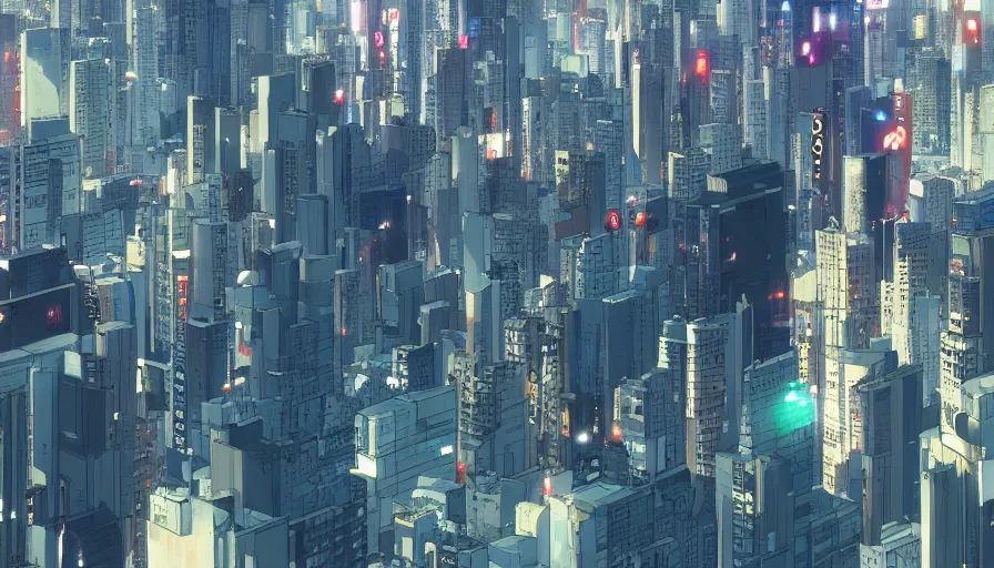 Image similar to a close up of shinjuku by makoto shinkai, beeple and james jean, aya takano color style, 4 k, super detailed, modern, 4 k, symmetrical