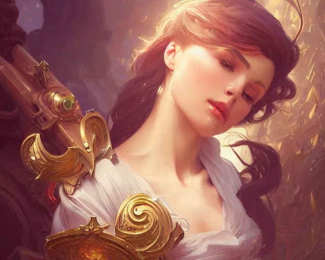 Prompt: photography of gabriele ma ¼ nter, deep focus, d & d, fantasy, intricate, elegant, highly detailed, digital painting, artstation, concept art, matte, sharp focus, illustration, hearthstone, art by artgerm and greg rutkowski and alphonse mucha