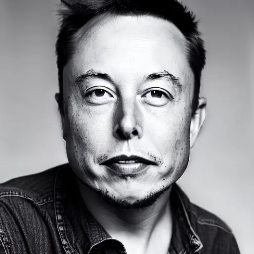 Image similar to A portrait photo of Elon Musk teams up with a teenage Elon Musk, perfect faces, 50 mm, award winning photography