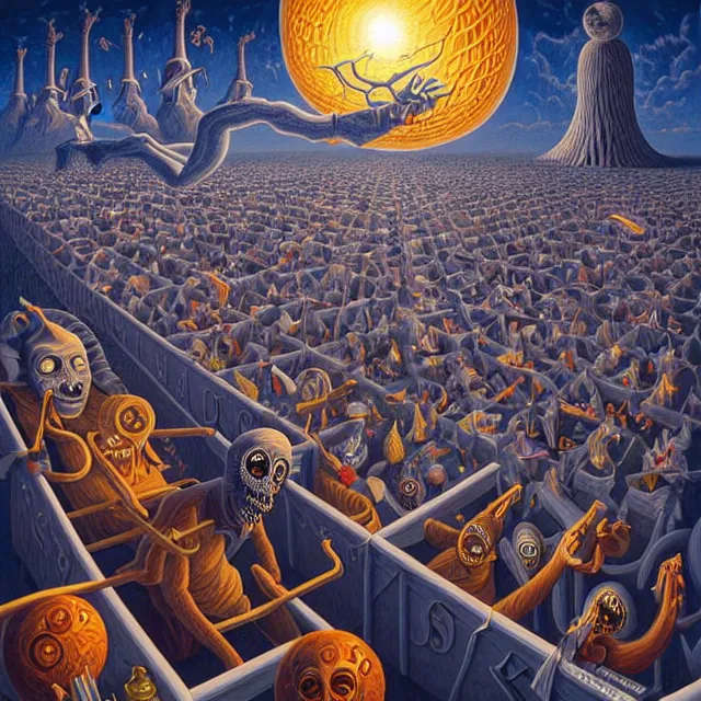 Image similar to the carnival of nightmares, polycount, surrealism, surrealist, cosmic horror, rob gonsalves, high detail