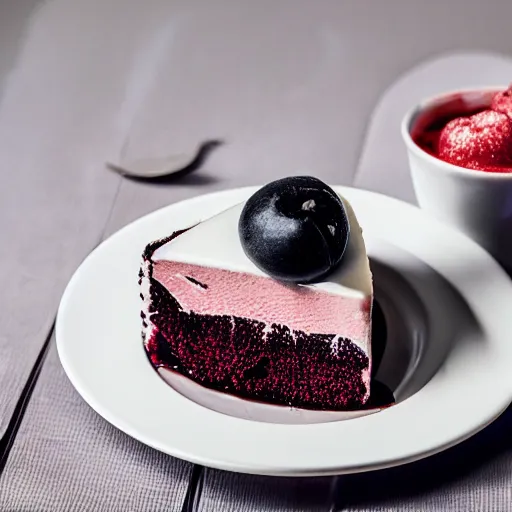 Image similar to extremely delicious looking photo of beautiful sweet unique style dessert in fancy stylish cup, very expensive top quality product, michelin star, most perfect desert on the world, small manufacture, unique style, 8 k, product photography, professional studio photography