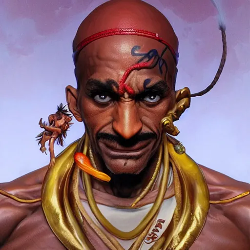 Image similar to gonzo the great as dhalsim from street fighter, 4 k, ultra realistic, detailed focused art by artgerm and greg rutkowski and alphonse mucha