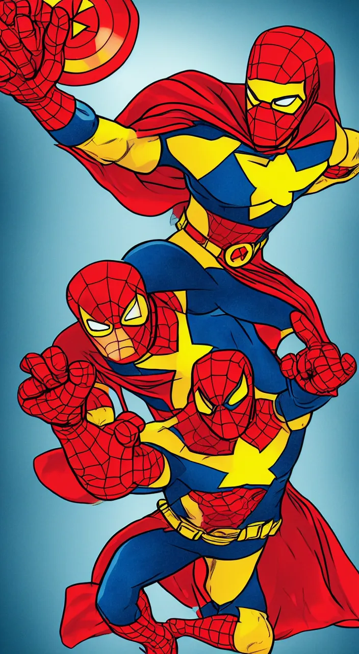 Image similar to illustration of captain marigold, marvel superhero