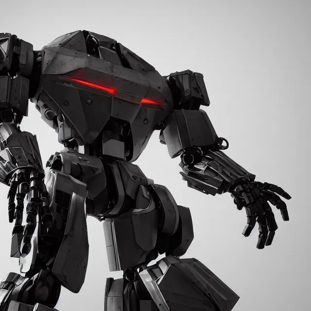 Image similar to ultra realistic mecha i'm the style of piet mondriaan, dark cinematic, volumetric, realistic, 3 d render, cinematic lighting, ray tracing, cinematic, unreal engine 5, unreal engine render, octane render, hyper realistic, photo, 8 k