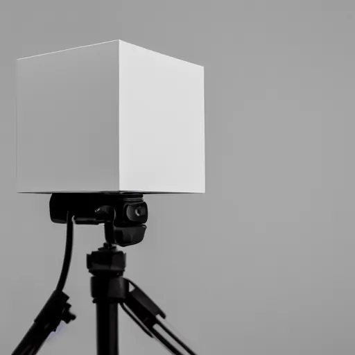 Prompt: an ultra high definition professional studio quality photograph. the photo is set in a plain empty white studio room with a plain white cube in the middle of the room, a mobile phone is on top of the cube in the centre of the photograph. three point light studio lights. colour graded.