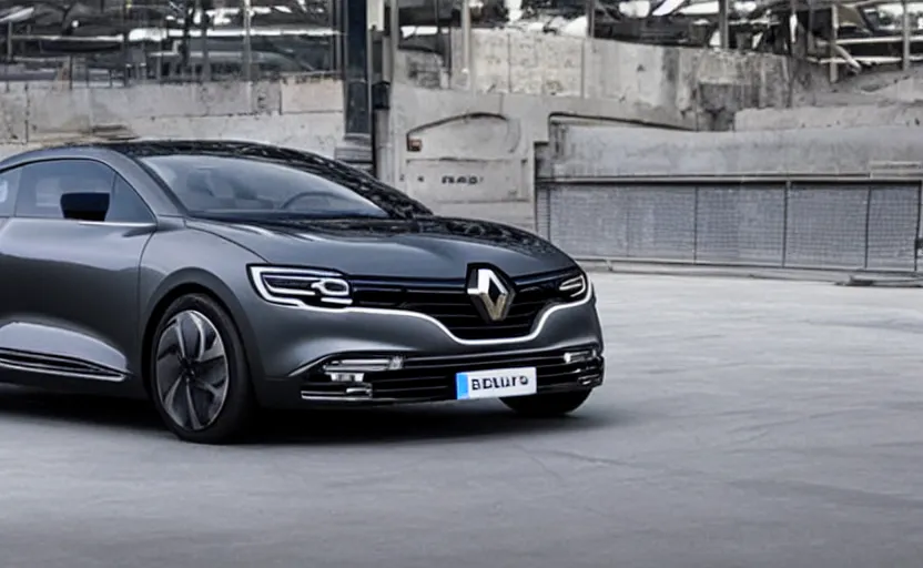 Prompt: renault coupe from 2 0 2 0, viewed from far