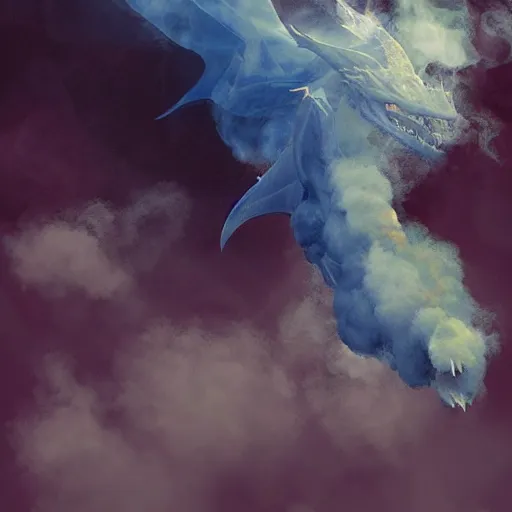 Image similar to muted colorful smoke reminiscent of racing dragons wings outstretched, smoke, parlor, cgsociety