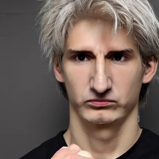 Image similar to really ugly xqc, big nose, underbite