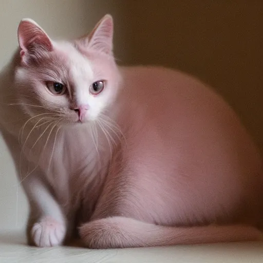 Image similar to photo pale pink cat