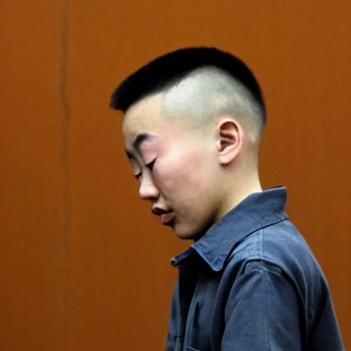 Image similar to Justin Sun crying in prison