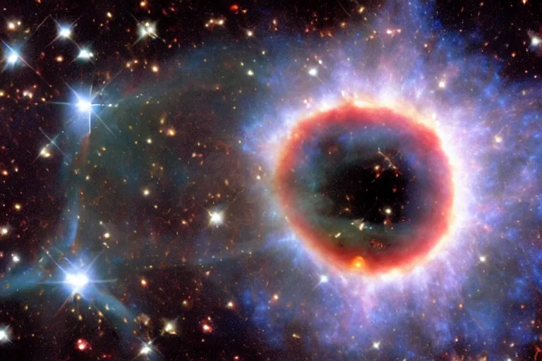 Prompt: kidney bean supernova in deep space, hubble space telescope, from nasa picture of the day