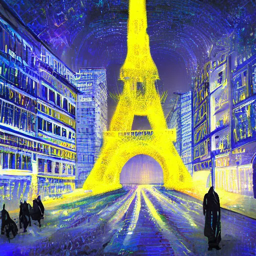 Image similar to city of light, digital art