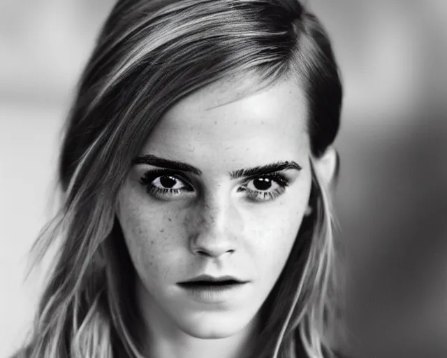 Prompt: color photo of emma watson as a fashion model, detailed, closeup