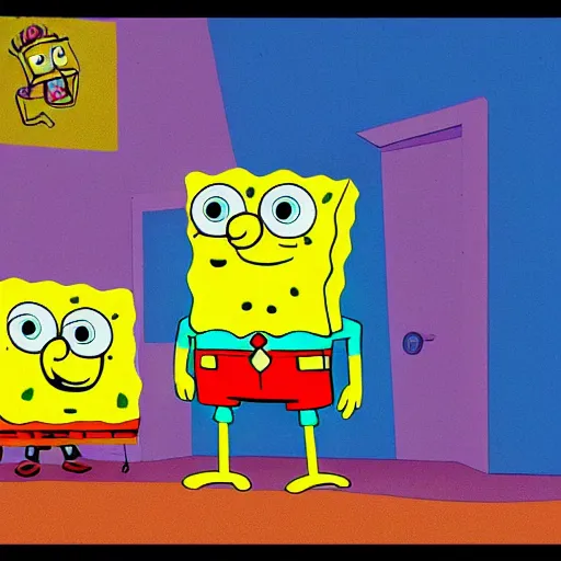 Prompt: SpongeBob SquarePants drawn by Picasso
