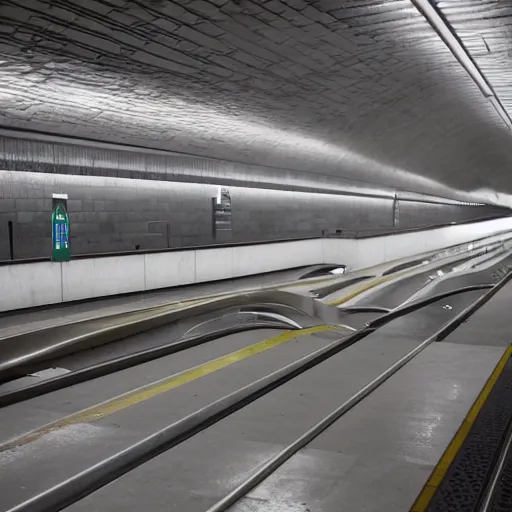 Image similar to union square 14th st subway station designed by Zaha Hadid