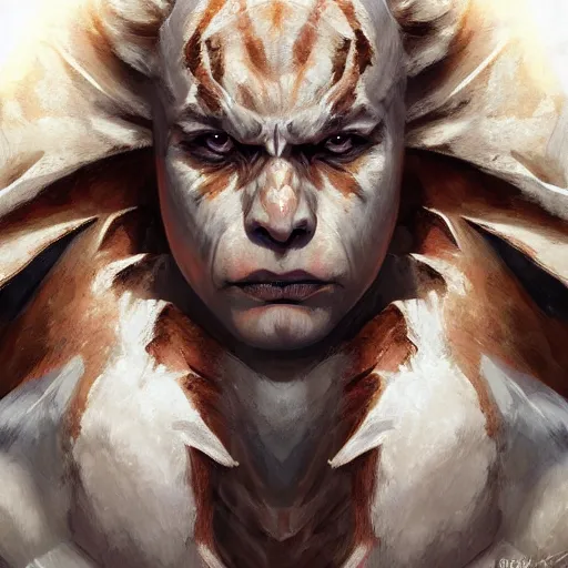 Image similar to a esthetic portrait commission of a muscular antrho albino tiger wearing the superman outfit,hyperdetailed face,character design by charlie bowater,ross tran,artgerm,makoto shibkai,photorealistic,western comic book art,film poster,deviantart,artstation