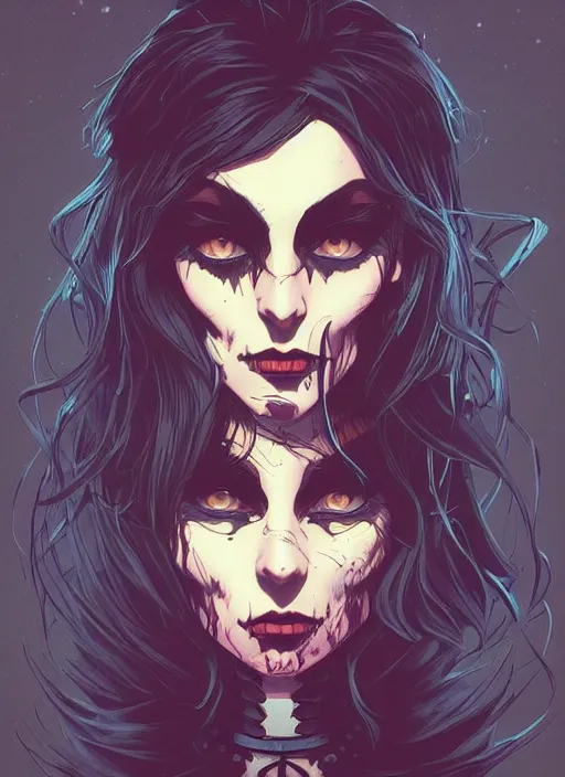 Image similar to portrait of beautifull gothic maiden, cute face. dark fantasy, d & d, artstation, art by petros afshar, tom whalen, laurie greasley and greg rutkowski and ilya kuvshinov