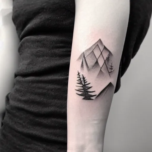 Image similar to minimalistic tattoo awareness