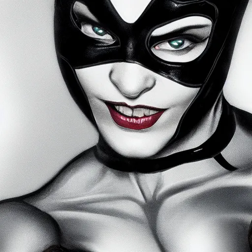 Image similar to High definition, high octane, award winning photo of Catwoman, realistic.