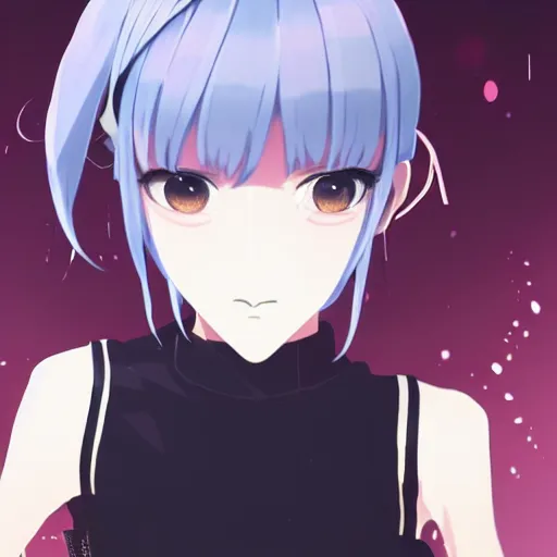 Image similar to high quality portrait of reol. art by makoto shinkai, crunchyroll, pixiv, danbooru, hd, headshot, cinematic still, detailed anime face, bokeh, digital art, cel shading, vivid colors, ambient lighting