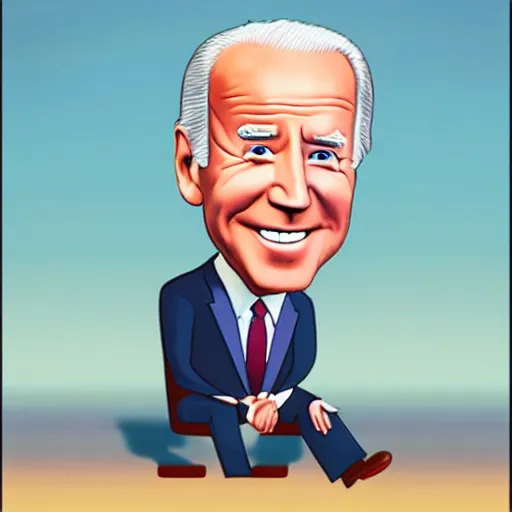 Image similar to joe biden charicature by disney pixar