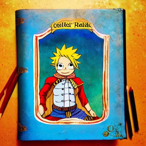 Image similar to hand drawn and colored vintage childrens fairy tail book portrait of boys