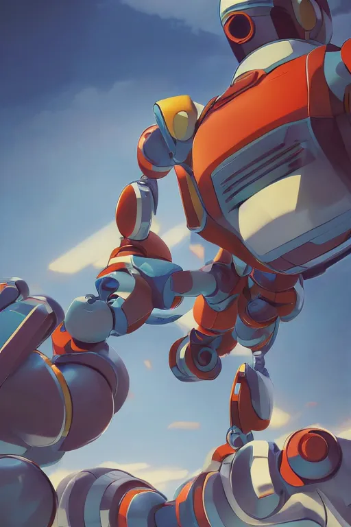 Image similar to metabots medabots medarotto medarot robot minimalist comics, behance hd by jesper ejsing, by rhads, makoto shinkai and lois van baarle, ilya kuvshinov, rossdraws global illumination ray tracing hdr radiating a glowing aura