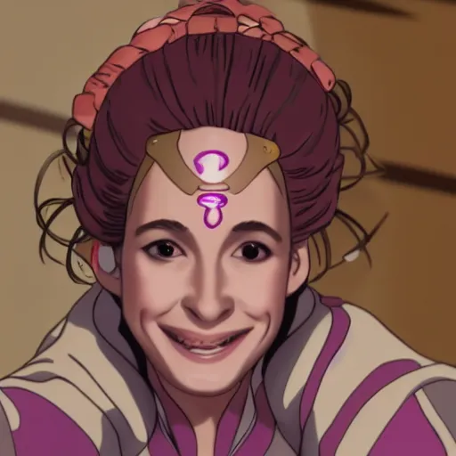 Prompt: close up portrait julia roberts as nezuko from demon slayer, 8 k