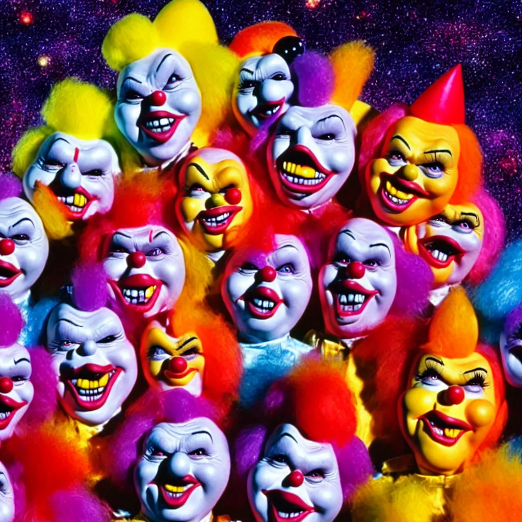 Image similar to killer klowns from outer space