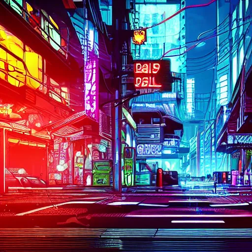 Cyberpunk city streets, neon lights, rain, vibrant, | Stable Diffusion ...