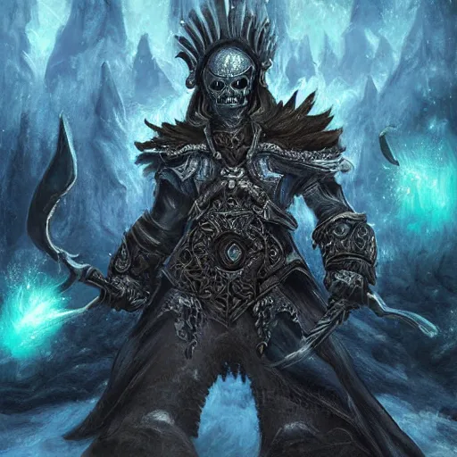 Image similar to the lich king artwork by mendoza eddie