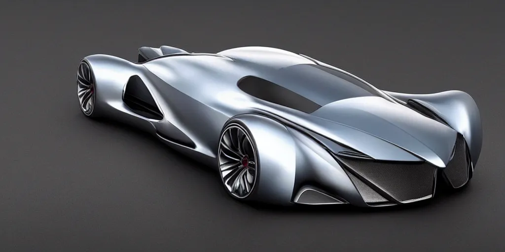 Prompt: a concept super car made by apple