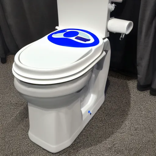 Image similar to gaming chair toilet r 2 d 2