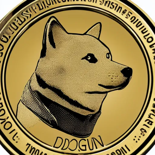 Prompt: dogecoin from the future