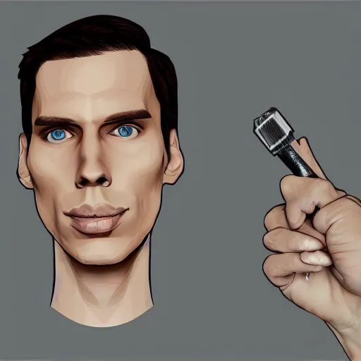 Prompt: Jerma in the style of Miguel Vasquez, 4k resolution, 8k resolution, HD Quality, highly detailed, very detailed, detailed, studio quality lighting, digital art, trending on Artstation, in the style of Miguel Vasquez