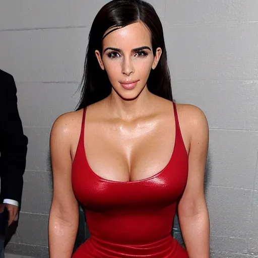 Prompt: a woman who is a genetic combination of! kim kardashian and emma watson face and upper - body focus