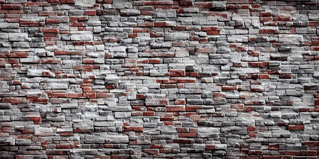 Prompt: a front on photograph of a brick wall, concept art, 4 k, unreal render, octane, trending on artstation, hyper realistic