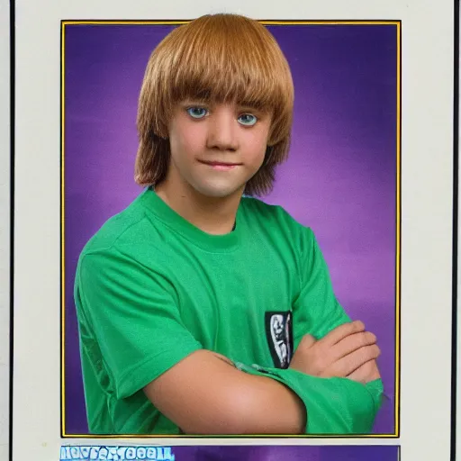 Prompt: yearbook photo of shaggy from scooby - doo, hyperrealistic, award winning