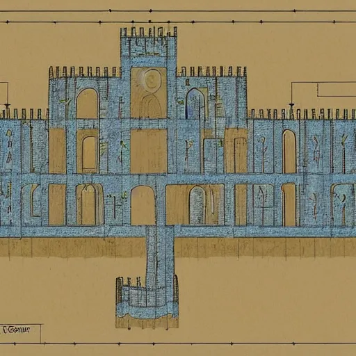 castle grid blueprints