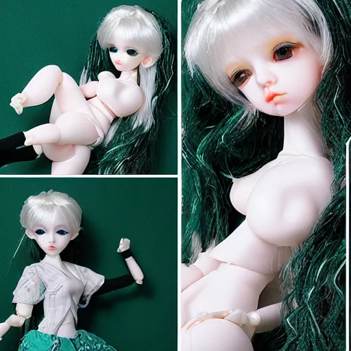 Image similar to bjd doll with a lot of money