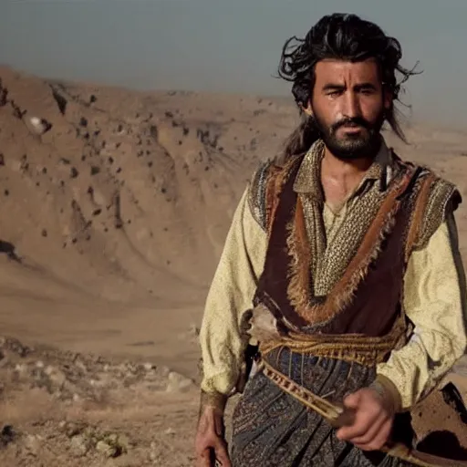 Kurdish shephard wearing Kurdish clothes in a movie | Stable Diffusion ...