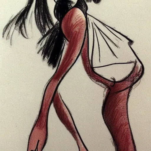 Image similar to milt kahl sketch of victoria justice with kim kardashian body