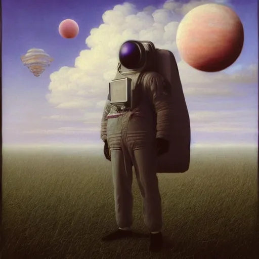 Prompt: hyperrealistic surrealism, David Friedrich, Kenne Gregoire, award winning masterpiece with incredible details, Zhang Kechun, a surreal vaporwave vaporwave vaporwave vaporwave vaporwave painting of an astronaut lost in a liminal space trying to escape from simulated reality, highly detailed, trending on ArtStation