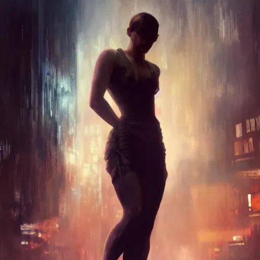 Image similar to emma watson, hyperrealistic full figure, bladerunner street, art of elysium by jeremy mann and frank frazetta and alphonse mucha, fantasy art, photo realistic, dynamic lighting, artstation, full figure poster, volumetric lighting, very detailed face, 4 k, award winning