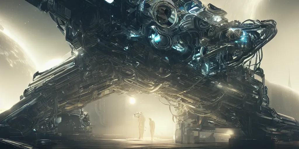 Image similar to quantum computer, science fiction, beautiful, cinematic lighting, intricate details, octane rendering, trending on artstation, featured on behance.