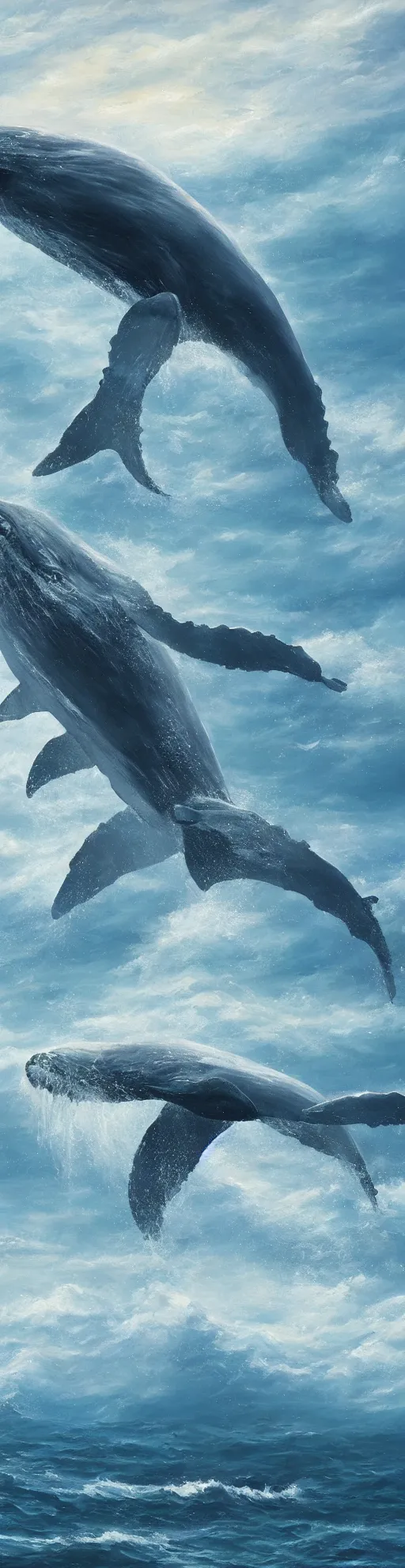 Prompt: scary giant whale in ocean, oil Painting, ultradetailed, artstation, ultradetailed, digital Painting